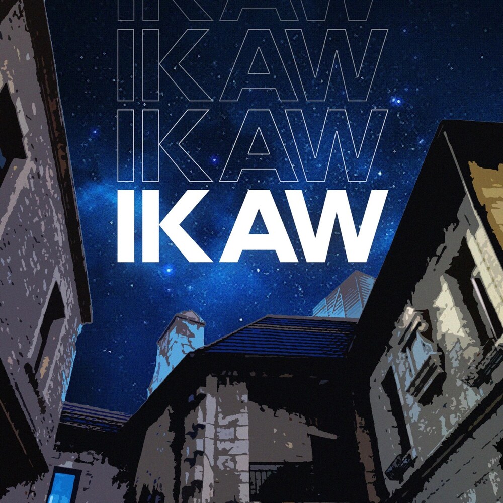 Cover art for the ISAIAH12 single "Ikaw" — a night skyline with the title in white